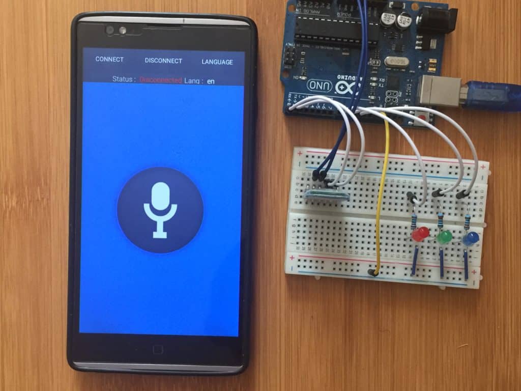 Bluetooth voice control Arduino