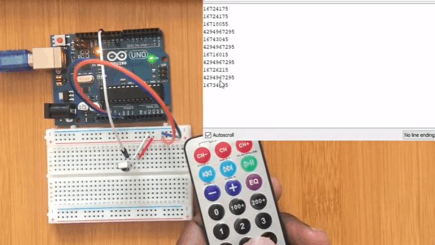 decoding ir remote using arduino
