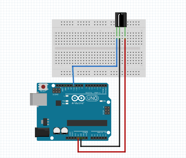 connecting the ir receiver with arduino