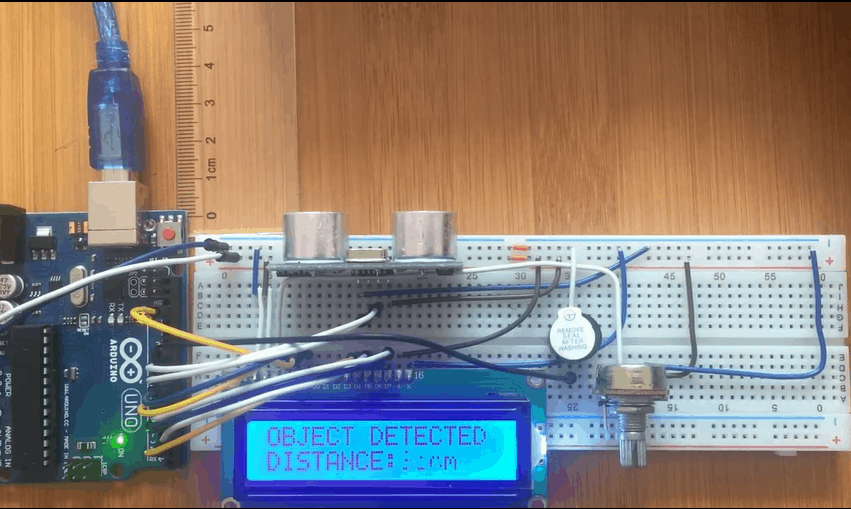 hc-sr04 ultrasonic sensor with Arduino