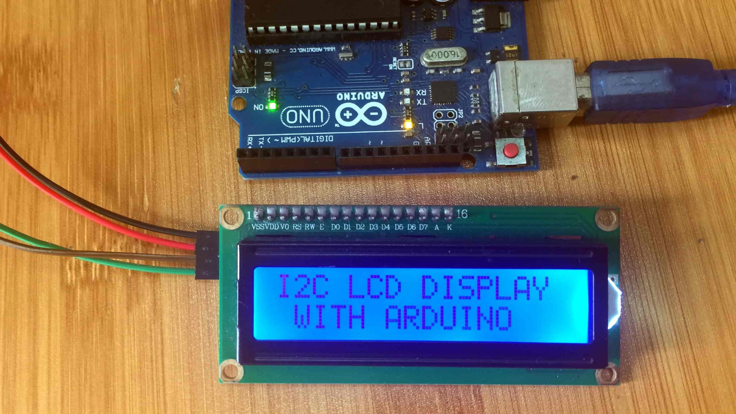 i2c lcd with arduino