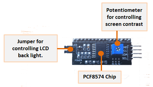 pcf8574 chip for i2c lcd