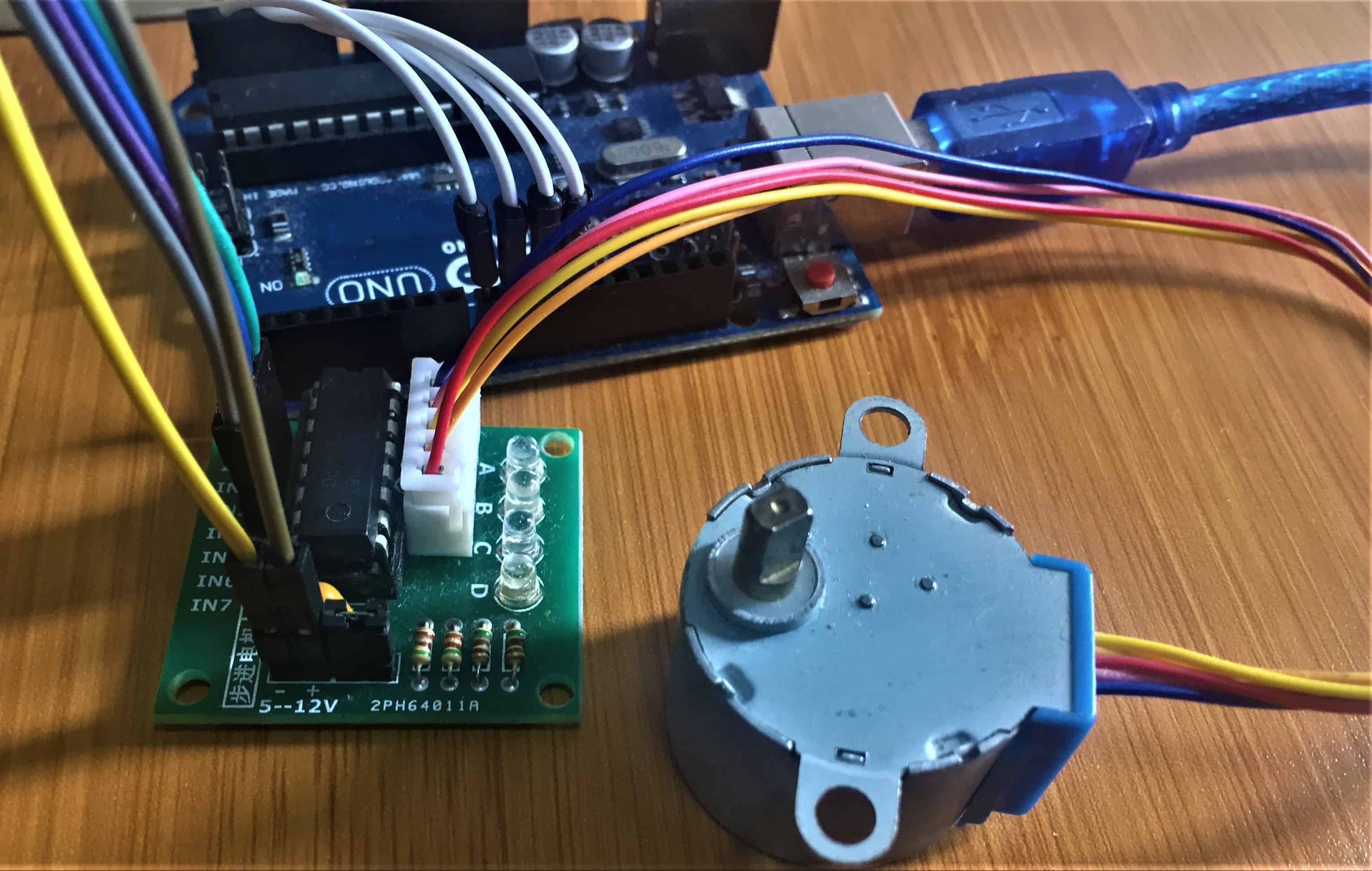28byj-48 stepper motor with uln2003 driver and arduino