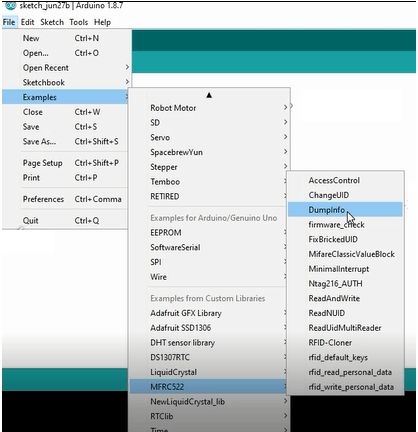 arduino rfid dumpinfo