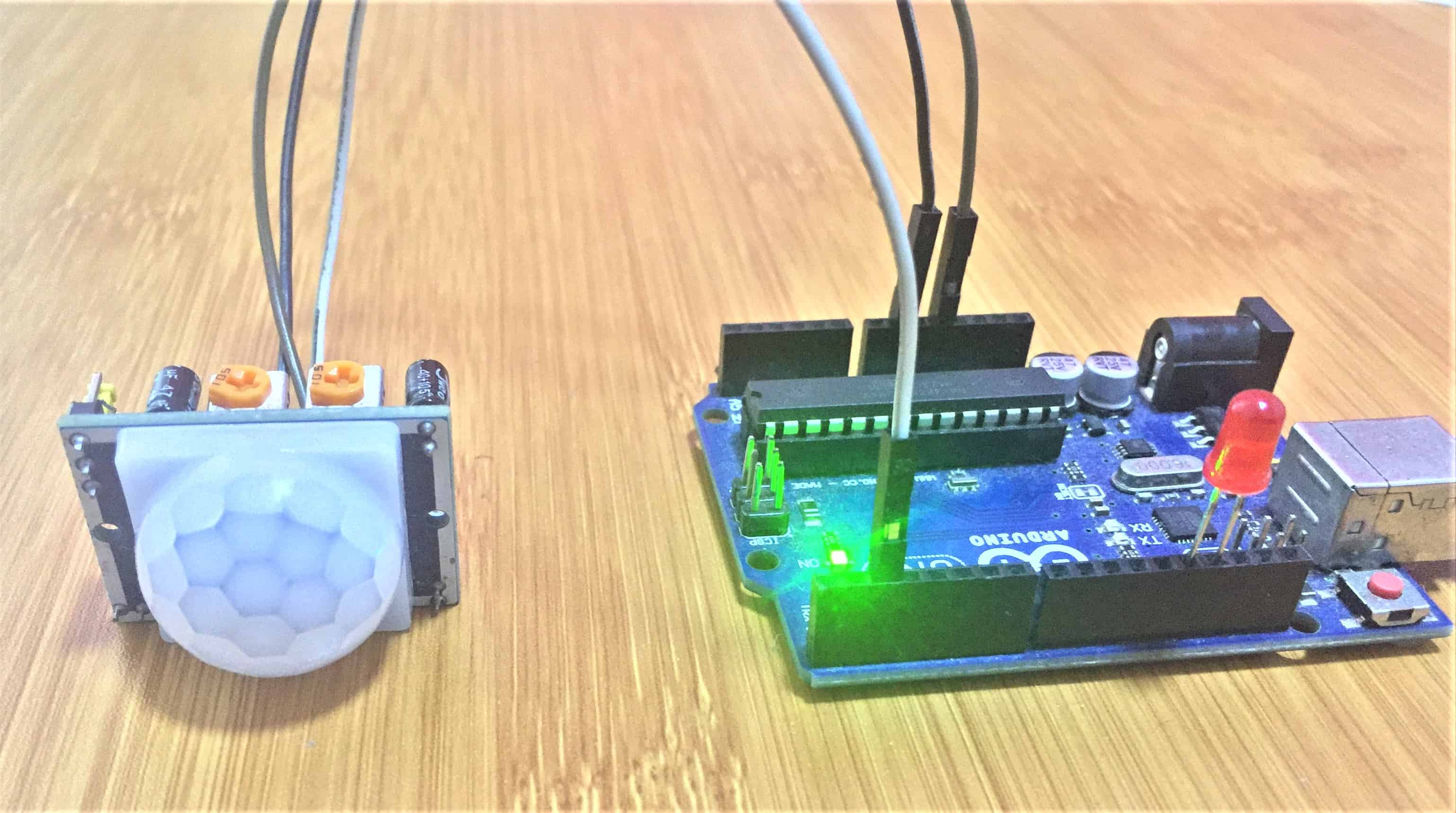 pir motion sensor with arduino