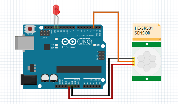 pir sensor with arduino