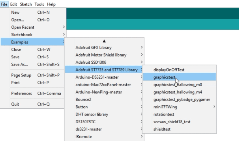 accessing example codes