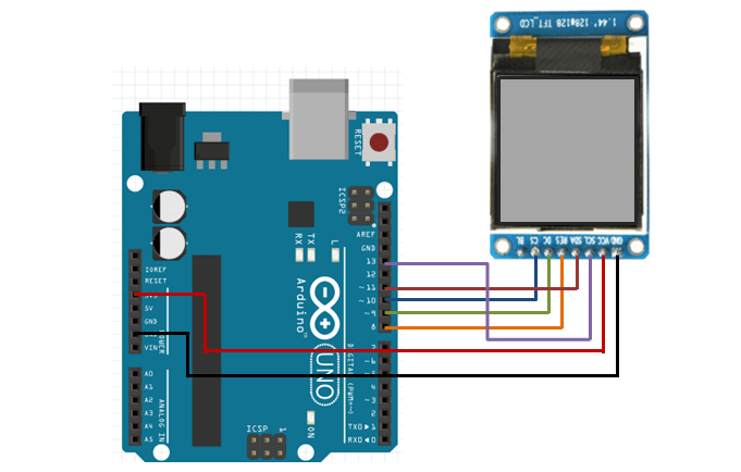 tft 1.44 arduino