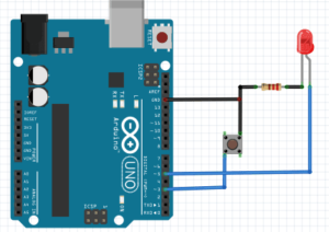 controlling led with switch with out pull-up resistor