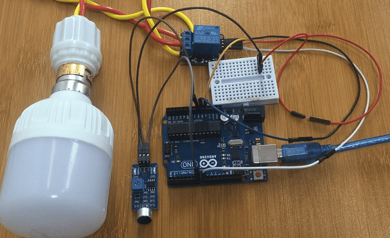 sound sensor with Arduino for making clap switch