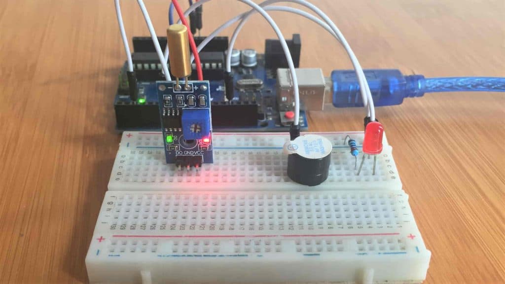 Tilt sensor with Arduino