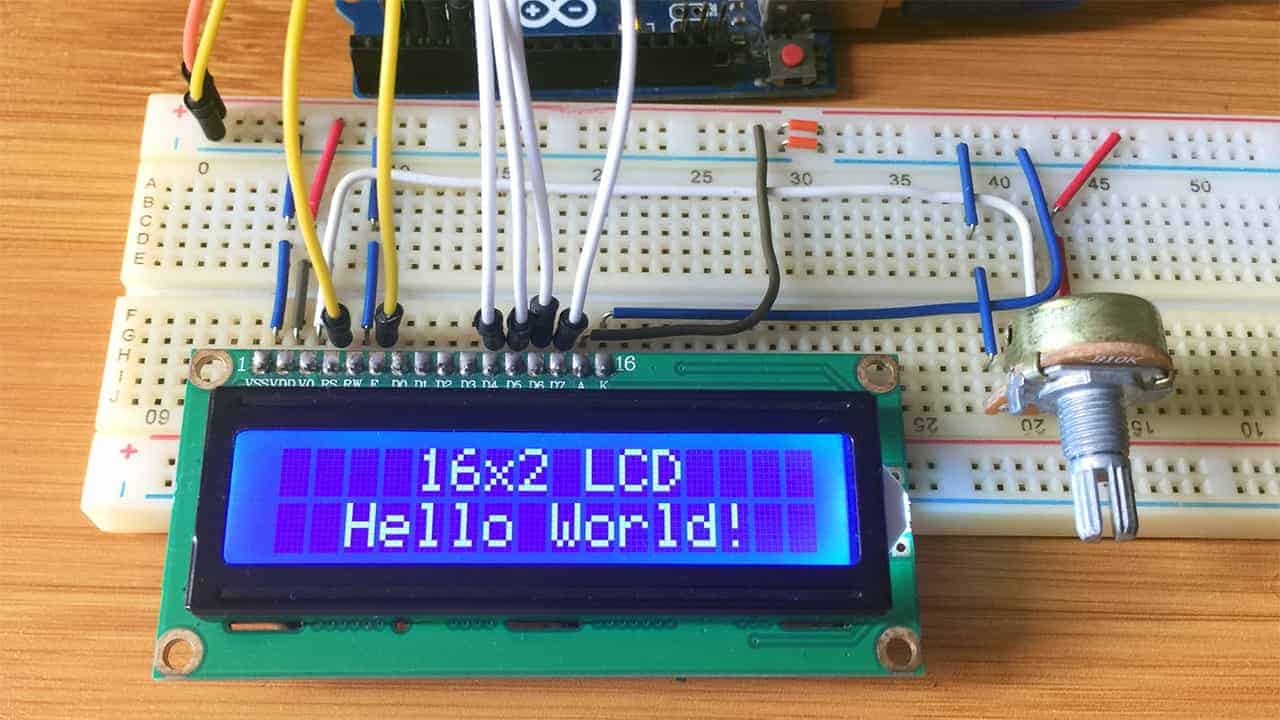 16x2 LCD display interfacing with arduino
