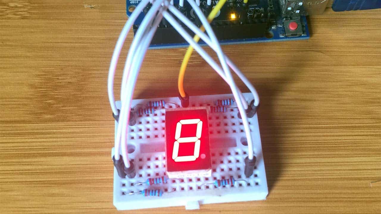 7 segment display with arduino