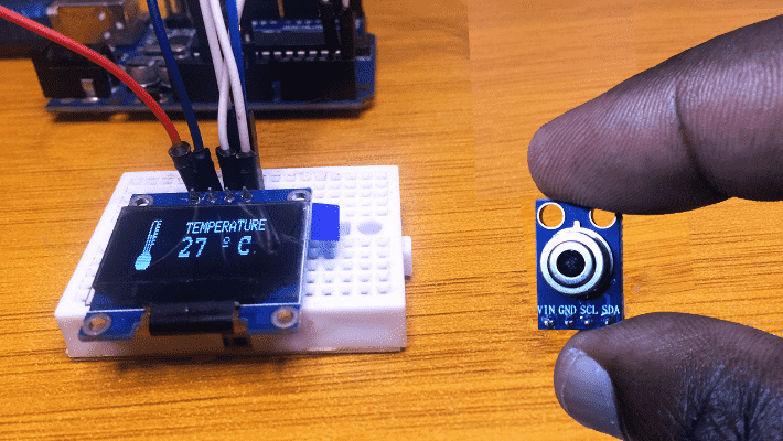 mlx90614 non-contact temperature sensor arduino