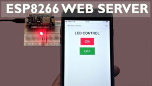 ESP8266 Web Server controlling LED