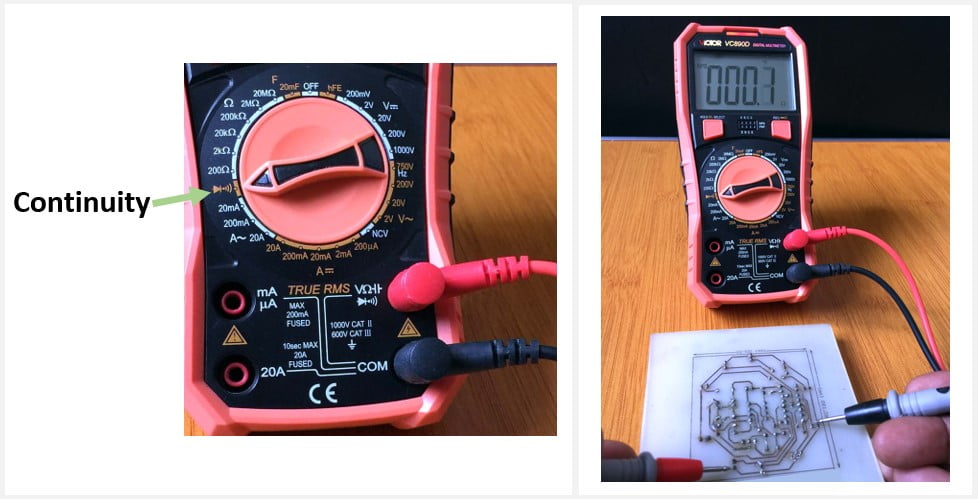 Using a digital multimeter to measure continuity