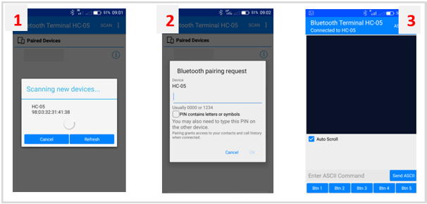 Bluetooth Terminal HC-05 Application