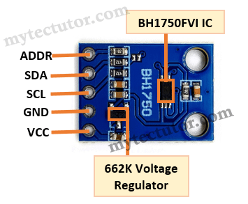 BH1750 breakout board pinout