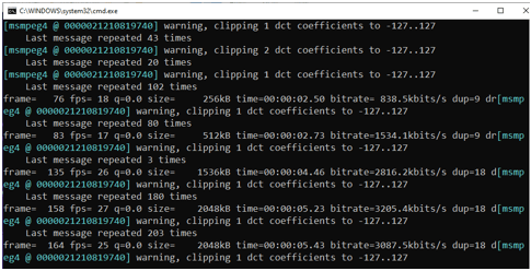 command prompt processing wmv files 