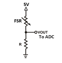 FSR voltage divider circuit