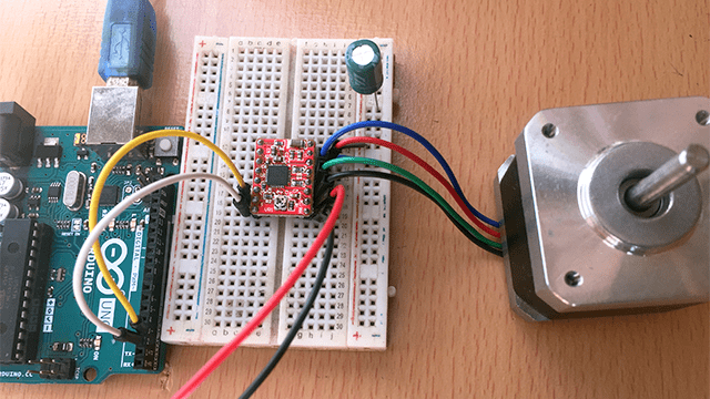 A4988 Stepper Motor driver with Arduino