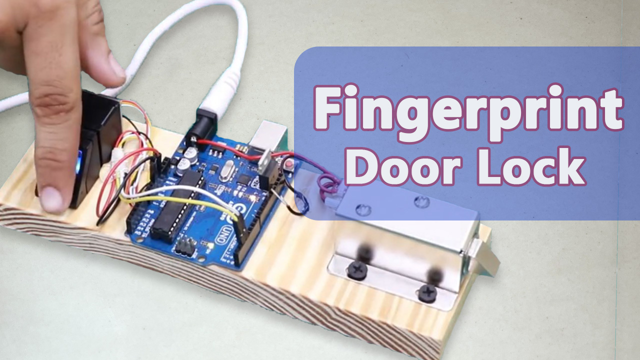 Fingerprint Door Lock using Fingerprint Sensor and Arduino.