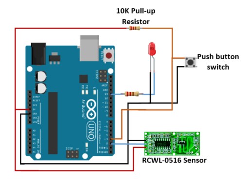 Connecting RCWL-0516 Microwave Radar sensor to Arduino