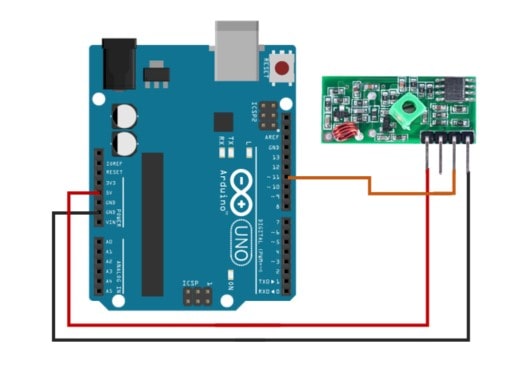 Connecting 433MHz Receiver to Arduino